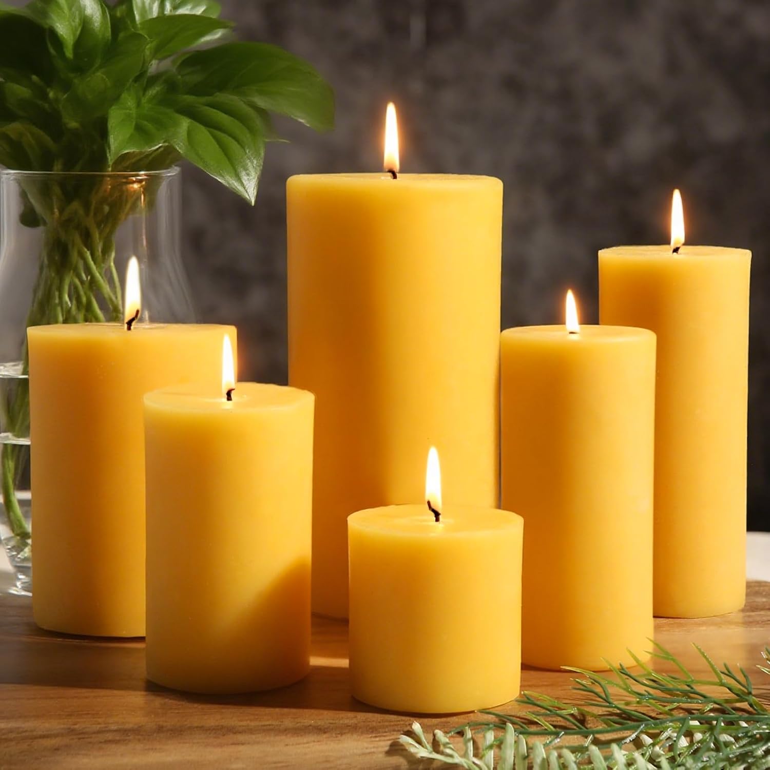 Home Fragrance Non Toxic - Conjunto de 6 Velas de Cera