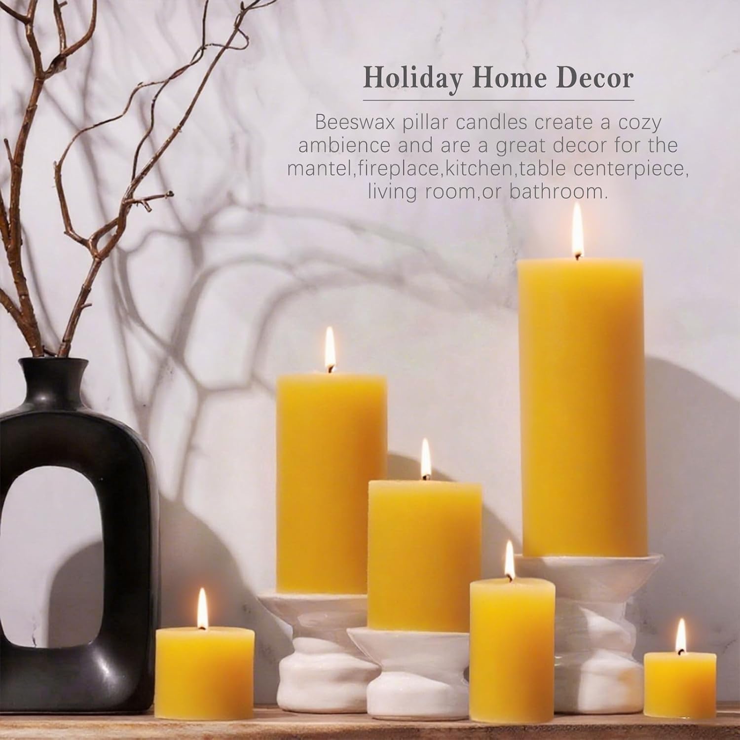 Conjunto de 6 Velas de Cera de - Home Fragrance Non Toxic avaliação e preço